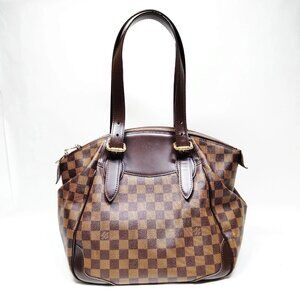Authentic Louis Vuitton Verona MM Brown Damier Hand Bag mn511-012426
